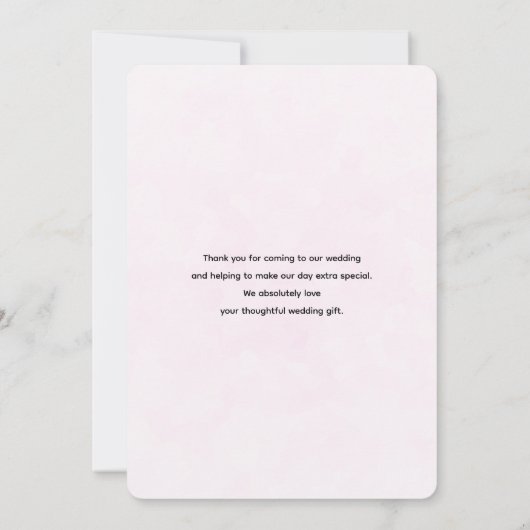 Eigenaren in de liefde Zitten op een boomafdeling Bedankkaart (Achterkant)