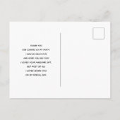 Eigenaren in de liefde Zitten op een boomafdeling  Briefkaart (Achterkant)