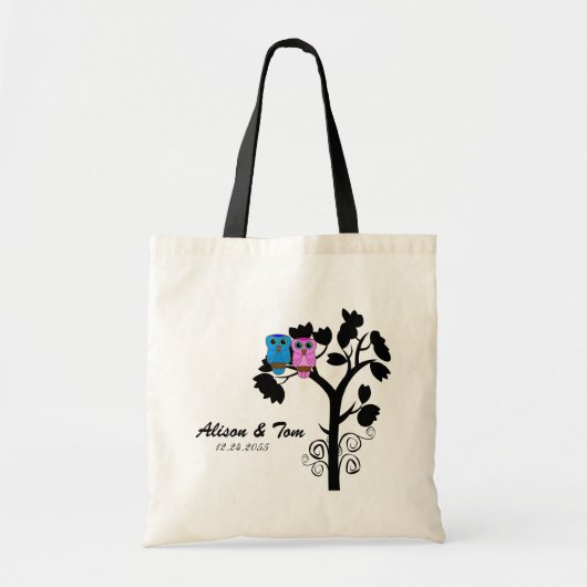 Eigenaren - Love Bird Theme - Bridesmaid Bag Tote Bag (Voorkant)