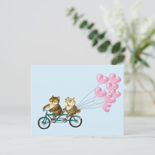 Eigenaren met hart briefkaart (Staand voorkant)