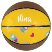 Eigenaren met hart op sinaasappel basketbal (Voorkant)