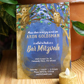 Eigenaren, Misty Forest, Blue, Beige Bar Mitzvah I Kaart