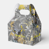 Eigenaren - Plant bladeren in grijze/gele 2021 kle Bedankdoosjes (Voorkant Zijde)