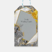 Eigenaren - Plant bladeren in grijze/gele 2021 kle Cadeaulabel (Voorkant)