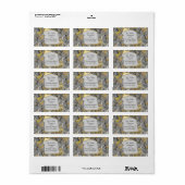 Eigenaren - Plant bladeren in grijze/gele 2021 kle Etiket (Full Sheet)