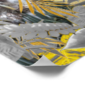 Eigenaren - Plant bladeren in grijze/gele 2021 kle Poster (Hoek)