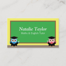 Eigenaren van afstuderen, persoonlijke aanspreekst contactkaartje