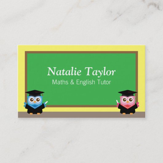 Eigenaren van afstuderen, persoonlijke aanspreekst contactkaartje (Voorkant)