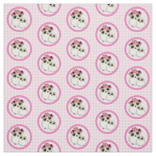 Eigenaren van Cute Pink White Gingham Play Stof (Swatch)