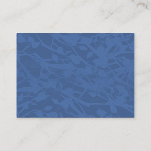 Eigenaren van de blauwe en beige Bar Mitzvah RSVP- Advieskaart (Achterkant)