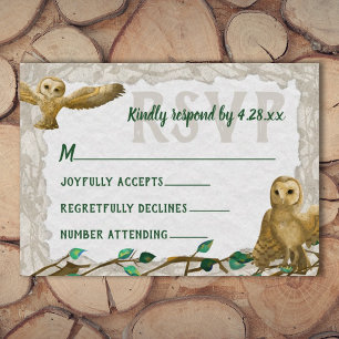 Eigenaren van de groene leafy Rustic Bar Mitzvah R Advieskaart