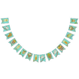 Eigenaren van de woudpartijbanner vlaggetjes