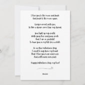 Eigenaren van liefdeskleuren Valentine Day Hearts Feestdagenkaart (Achterkant)