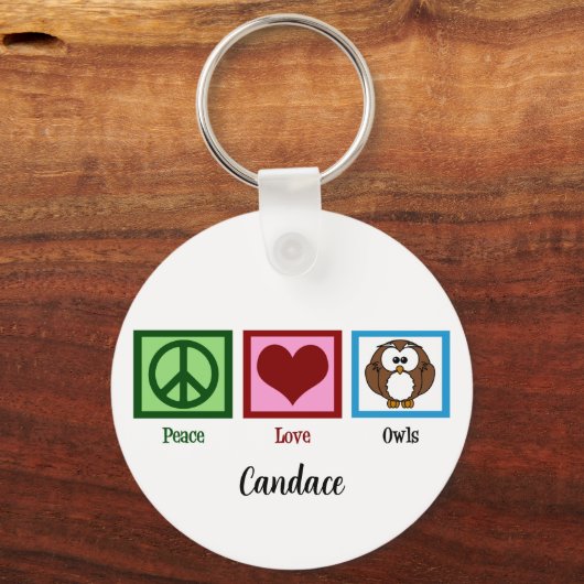 Eigenaren van Peace Love Sleutelhanger (Voorkant)