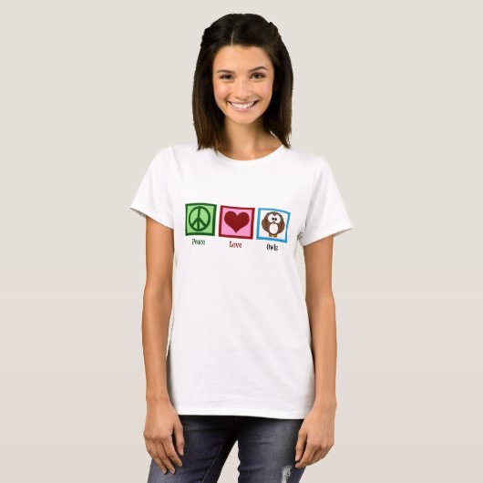 Eigenaren van Peace Love T-shirt (Voorkant volledig)