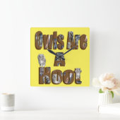 Eigenaren zijn een hoofdje. vierkante klok (Huis)