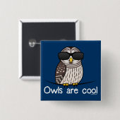 Eigenaren zijn koel vierkante button 5,1 cm (Voorkant /achterkant)