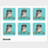 Eigenaren zijn koel vierkante sticker (Vel)