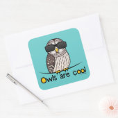 Eigenaren zijn koel vierkante sticker (Envelop)
