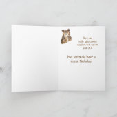 Eigenaren zijn Wise Age Comes Wisdom Birthday Humo Kaart (Binnen)