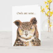 Eigenaren zijn Wise Age Comes Wisdom Birthday Humo Kaart (Gele Bloem)