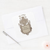 Eigendom Bookplate Ex Libris Wapen Vierkante Sticker (Envelop)