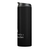 Eigendom en bedrijf van een Doberman Pinscher Dog Thermosbeker (Geroteerd rechts)