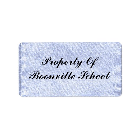 EIGENDOM ETIKET (Voorkant)