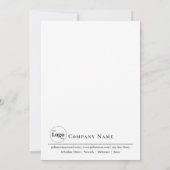 Eigendom Foto Achtergrond Typografie Open Huis Kaart (Achterkant)