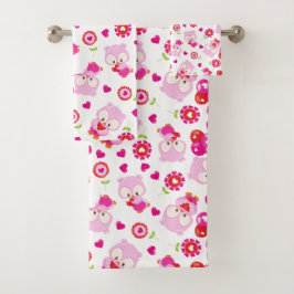 Eigendom, kotelbezit, roze bezit, hart bad handdoek