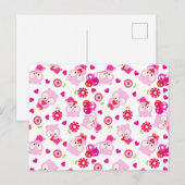 Eigendom, kotelbezit, roze bezit, hart briefkaart (Voorkant / Achterkant)