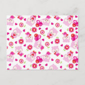 Eigendom, kotelbezit, roze bezit, hart briefkaart (Voorkant)