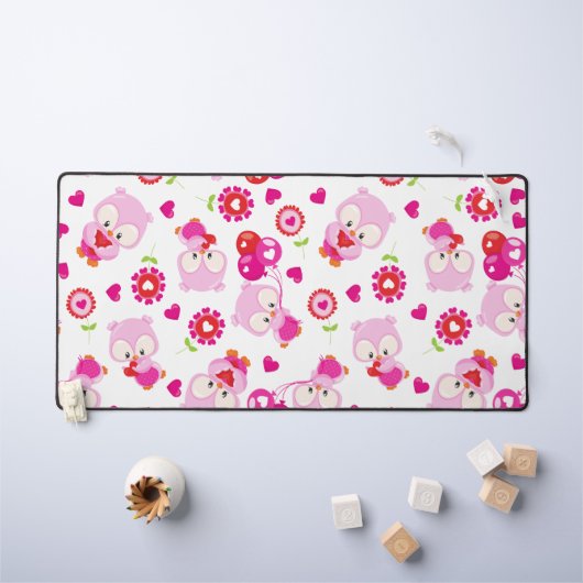 Eigendom, kotelbezit, roze bezit, hart bureaumat (Kindertafel)