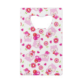 Eigendom, kotelbezit, roze bezit, hart creditkaart flessenopener (Achterkant)