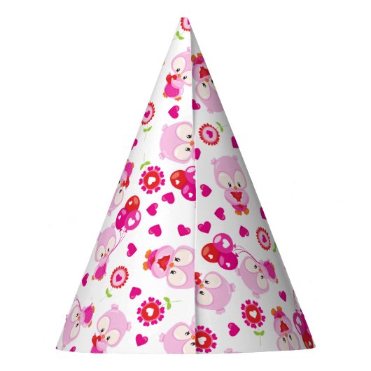 Eigendom, kotelbezit, roze bezit, hart feesthoedjes (Achterkant)