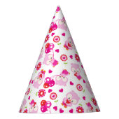 Eigendom, kotelbezit, roze bezit, hart feesthoedjes (Voorkant)