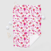 Eigendom, kotelbezit, roze bezit, hart golfhanddoek (Insitu)