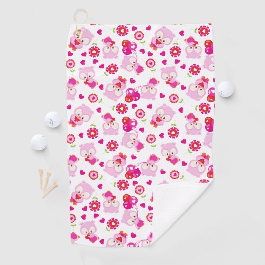 Eigendom, kotelbezit, roze bezit, hart golfhanddoek (Insitu)