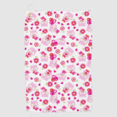 Eigendom, kotelbezit, roze bezit, hart golfhanddoek (Voorkant)