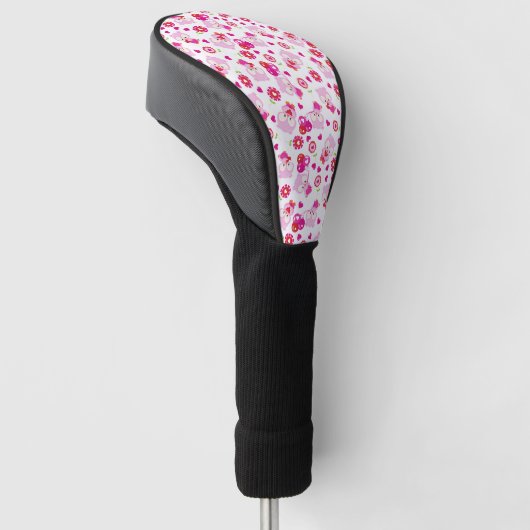 Eigendom, kotelbezit, roze bezit, hart golfheadcover (Schuin)