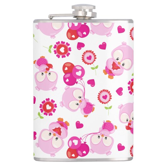 Eigendom, kotelbezit, roze bezit, hart heupfles (Voorkant)