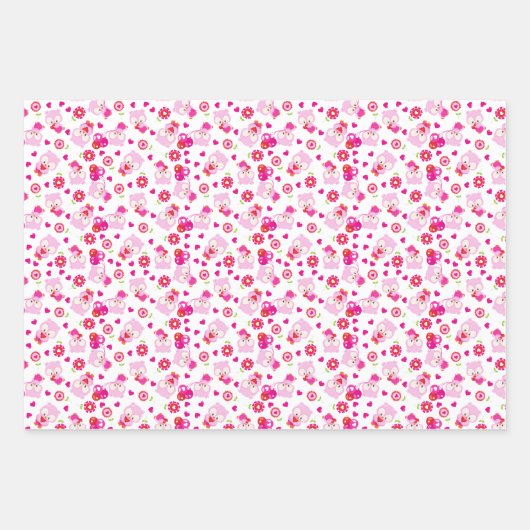 Eigendom, kotelbezit, roze bezit, hart inpakpapier vel (Voorkant)