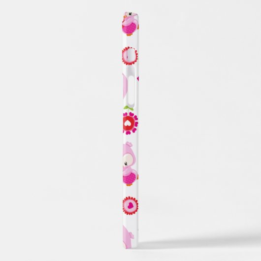 Eigendom, kotelbezit, roze bezit, hart iPhone hoesje (Linkerkant)