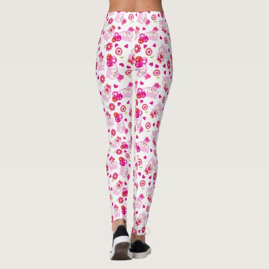 Eigendom, kotelbezit, roze bezit, hart leggings (Achterkant)