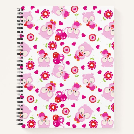 Eigendom, kotelbezit, roze bezit, hart notitieboek (Voorkant)