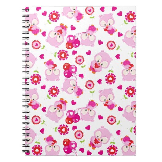 Eigendom, kotelbezit, roze bezit, hart notitieboek (Voorkant)