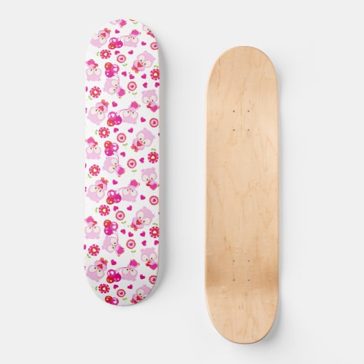 Eigendom, kotelbezit, roze bezit, hart persoonlijk skateboard (Voorkant)