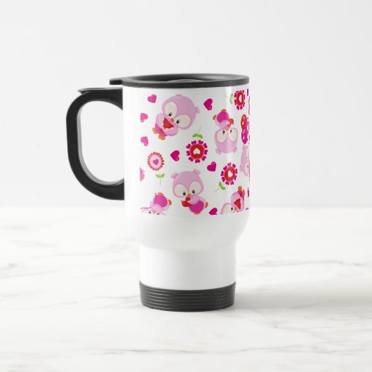 Eigendom, kotelbezit, roze bezit, hart reisbeker (Links)