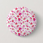 Eigendom, kotelbezit, roze bezit, hart ronde button 5,7 cm (Voorkant)