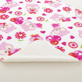 Eigendom, kotelbezit, roze bezit, hart sherpa deken (3/4)